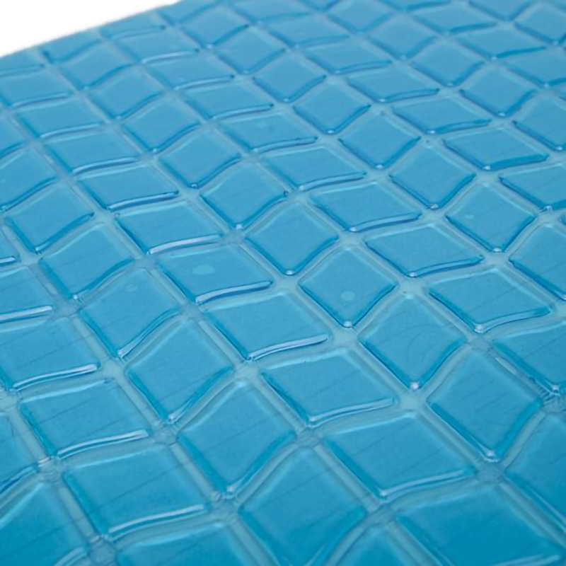 China factory Contour Shape Blue Polyurethane Cold Gel Cooling Pillow Pad Neck Support Memory Foam Pillow with Cooling Gel Customized Pillow